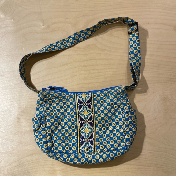 Vera Bradley Blue and Yellow Patterned Women's Bag (BI) - Picture 1 of 10